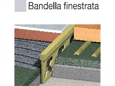 Remate em Latão Natural - Perfil BANDELLA FINESTRATA - ARCANSAS